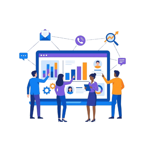 Team using Optimus CRM